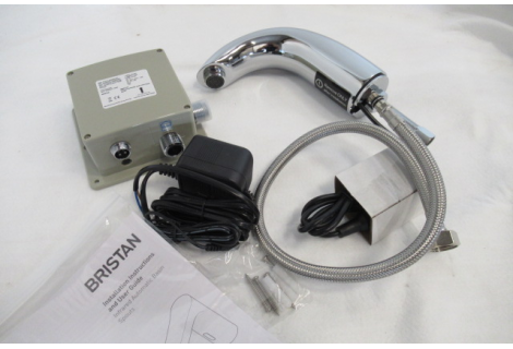 Sensor kraan met infraroodtechnologie Handvrij chroom, incl thermostaat.